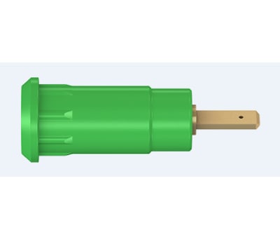 Product image for 2mm press-in socket, 2.8mm tab, green