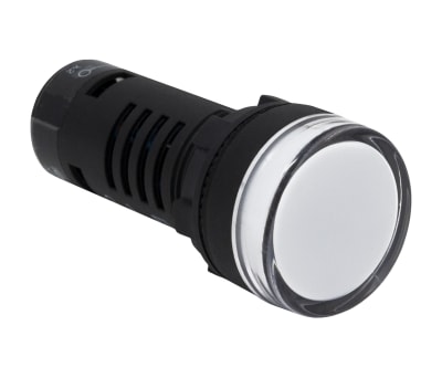 Product image for RS PRO, Panel Mount Red/Green LED Indicator, 22mm Cutout, IP65, Round, 24V ac/dc