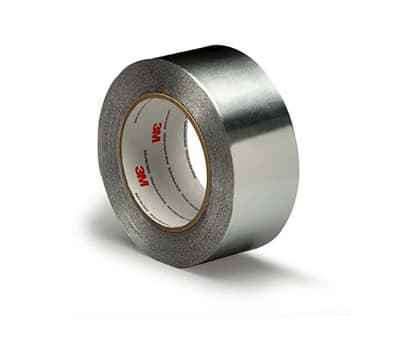 Product image for 3M 425 Conductive Aluminium Tape 0.12mm, W.38mm, L.55m