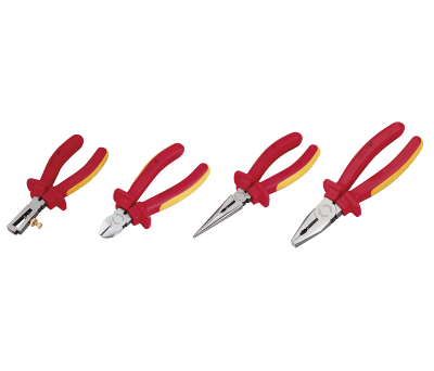 Product image for 4pcs insulated VDE pliers set