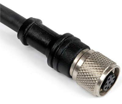 Product image for M12 Connector Female,8W-8C,5m,PUR,Shield