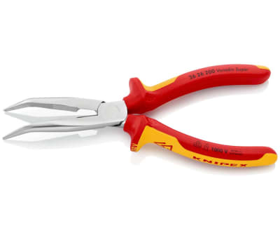 Product image for Knipex 200 mm Vanadium Steel Long Nose Pliers With 73mm Jaw Length