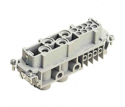 Product image for HARTING Han-Com Heavy Duty Power Connector Insert, 12 contacts, 80A, Female