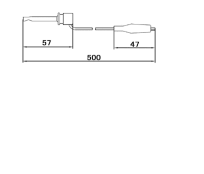 Product image for TEST LEADS CROCODILE - IC CLIP 1000MM