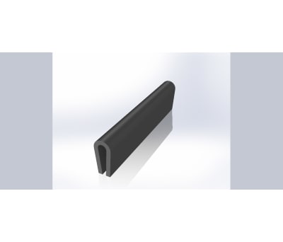 Product image for RS PRO EPDM Black Edge Protection, 20m x 13 mm x 6mm