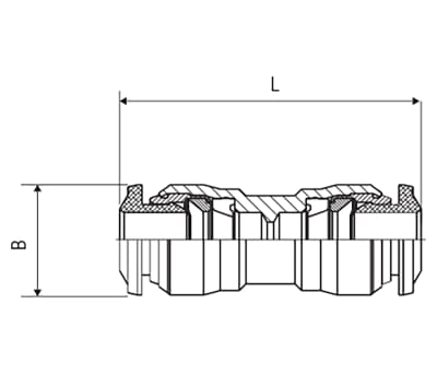 Product image for EQUAL CONNECTOR 8MM