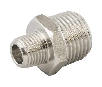 Product image for STAINLESS STEEL MALE MALE ADAPTOR 1/2-3/