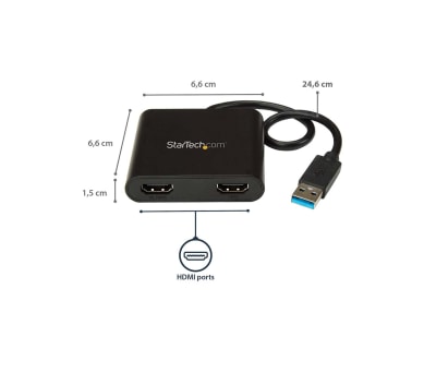 Product image for USB 3.0 - TYPE A TO DUAL HDMI DISPLAY AD