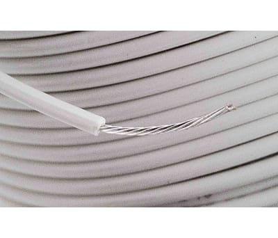 Product image for Wire 24 AWG PVC 300V UL1007 White 30m