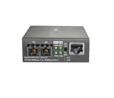 Product image for Fiber Media Converter - 1000Base-LX - 10