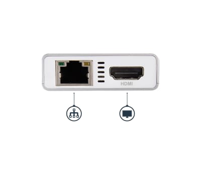 Product image for USB C Multiport Adapter - Aluminum - Pow