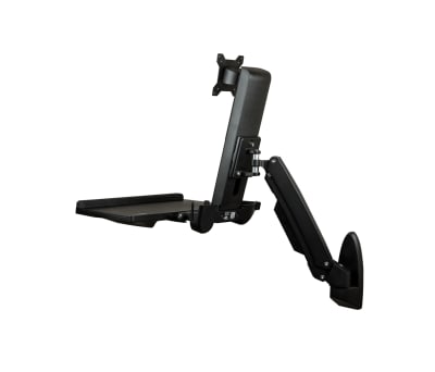 Product image for Wall Mounted Sit Stand Desk - Single Mon