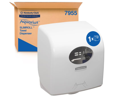 Product image for AQUARIUS SLIMROLL DISPENSER WHT2