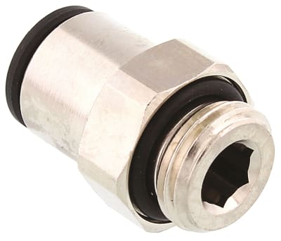 Product image for Male parallel straight adaptor,G1/4x8mm