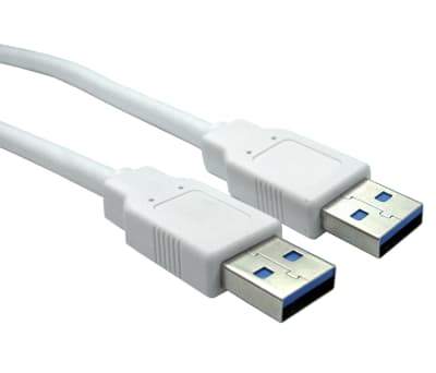 Product image for 80cm USB 3.0 A M - A M Cable - White