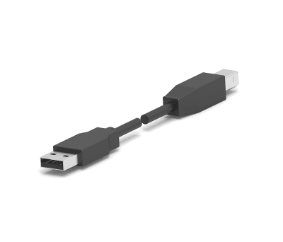 Product image for USB, A-B, 28/24, BLACK, 2.0M