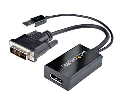 Product image for DVI to DisplayPort Adapter with USB Powe