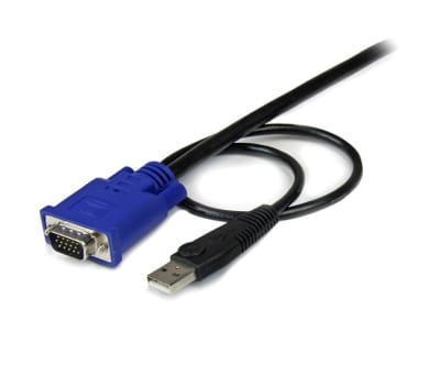 Product image for 10 FT ULTRA THIN USB VGA 2-IN-1 KVM CABL