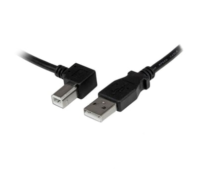 Product image for 1M USB 2.0 A TO LEFT ANGLE B CABLE - M/M