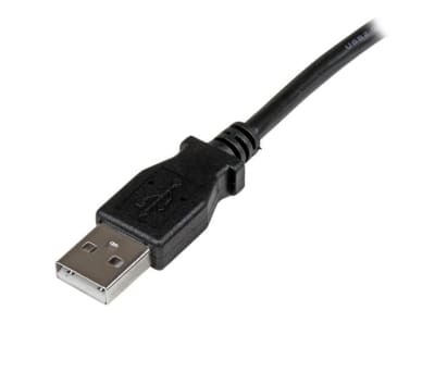 Product image for 1M USB 2.0 A TO LEFT ANGLE B CABLE - M/M