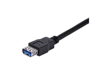 Product image for 1m Black SuperSpeed USB 3.0 Extension Ca