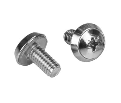 Product image for 100 PKG M6 MOUNTING SCREWS AND CAGE NUTS