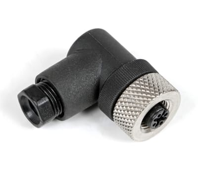 Product image for M12 FIELD CONNECTOR FEMALE ANGLED 4 POLE