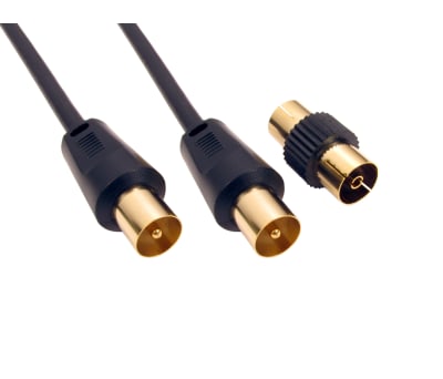 Product image for RS PRO TV Aerial Connector Male to Male