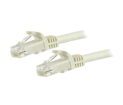 Product image for 5M CAT6 WHITE SNAGLESS GIGABIT RJ45 PATC