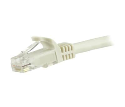 Product image for 5M CAT6 WHITE SNAGLESS GIGABIT RJ45 PATC