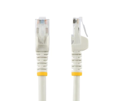 Product image for 1M CAT6 WHITE SNAGLESS GIGABIT RJ45 PATC