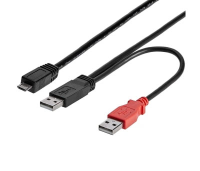 Product image for USB Y-CABLE FOR MICRO USB EXTERNAL HARD