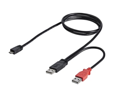 Product image for USB Y-CABLE FOR MICRO USB EXTERNAL HARD