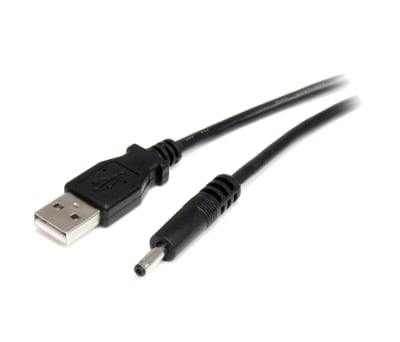 Product image for Startech Male USB A to Male Type H Barrel Power Connector USB Cable, 0.9m