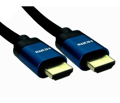 Product image for 3M 8K HDMI M-M 28AWG BLUE ALUMINIUM HOOD