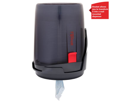 Product image for WYPALL WIPER DISPENSER - BLACK /NEW