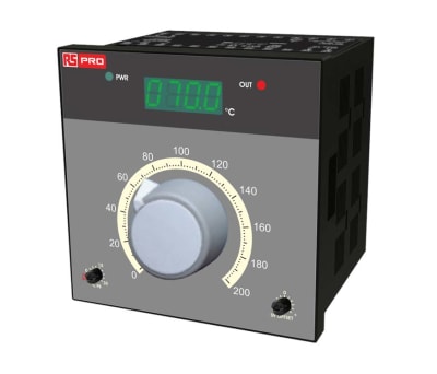 Product image for RS PRO On/Off Temperature Controller, 96mm x 96mm, RTD Input, 230 V ac Supply