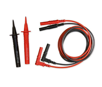 Product image for RS PRO Multimeter Test Lead Fused Probe Kit, Fused, CAT III