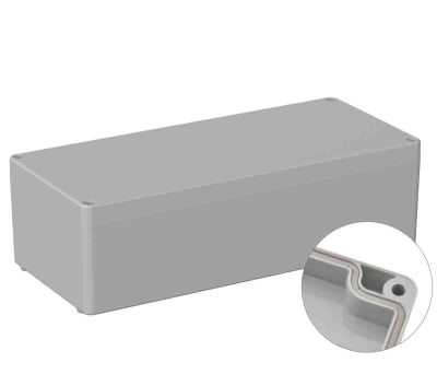 Product image for RS PRO Light Grey ABS General Purpose Enclosure, IP65, Shielded, 150 x 340 x 100mm