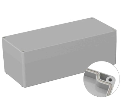 Product image for RS PRO Light Grey ABS General Purpose Enclosure, IP66, Shielded, 150 x 340 x 120mm