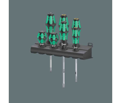 Product image for Wera Combination Pozidriv, Slotted Screwdriver Set 7 Piece