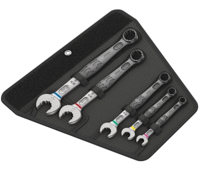 Product image for Wera 5 Piece Chrome Molybdenum Steel Ring Spanner Set