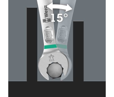 Product image for Wera 5 Piece Chrome Molybdenum Steel Ring Spanner Set