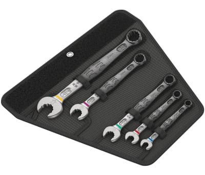 Product image for Wera 5 Piece Chrome Molybdenum Steel Ring Spanner Set