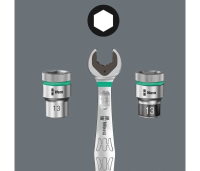 Product image for Wera No 22 x 24 mm Double Ended Open Spanner No, Non Sparking