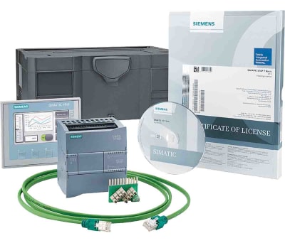 Product image for Siemens S7-1200 PLC CPU Starter Kit, Profinet Networking, Ethernet, USB Interface