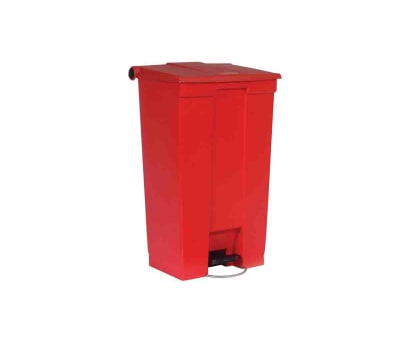 Product image for Rubbermaid Commercial Products Legacy Step-On 87L Red Pedal Plastic Waste Bin