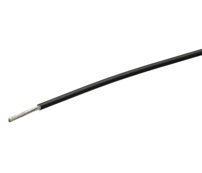 Product image for Black flexlite equipment wire.0.25sq.mm