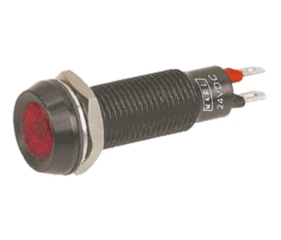 Product image for 8.1MM IP67 RED LED PANEL INDICATOR,28VDC