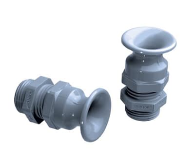 Product image for Grey bellmouth IP68 cable gland,PG13.5